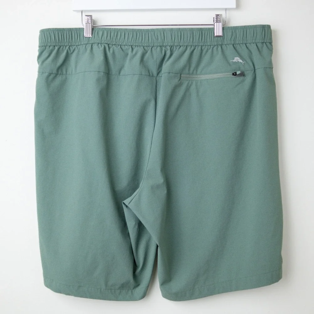 Tommy Bahama Chip Shot Pull On Shorts Mens 1XLB Green IslandZone Big Tall Golf